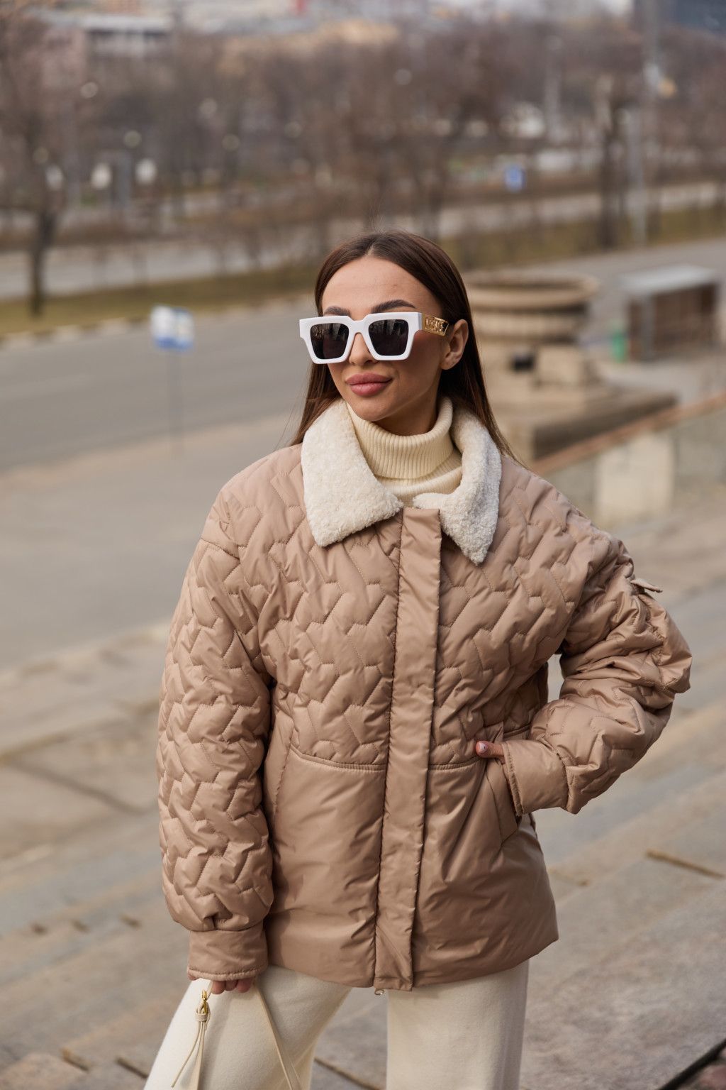 Демисезонная куртка Mila Nova К-309 кемел — изображение 1