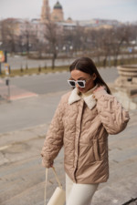 Демисезонная куртка Mila Nova К-309 кемел — изображение 3