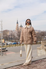 Демисезонная куртка Mila Nova К-309 кемел — изображение 2