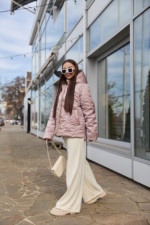 Демисезонная куртка Mila Nova К-281 розовый — изображение 2