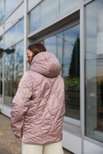 Демисезонная куртка Mila Nova К-281 розовый — изображение 5