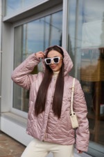 Демисезонная куртка Mila Nova К-281 розовый — изображение 4