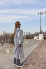 Демисезонное Пальто Mila Nova ПВ-260  светло-серый — изображение 6