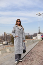 Демисезонное Пальто Mila Nova ПВ-260  светло-серый — изображение 5