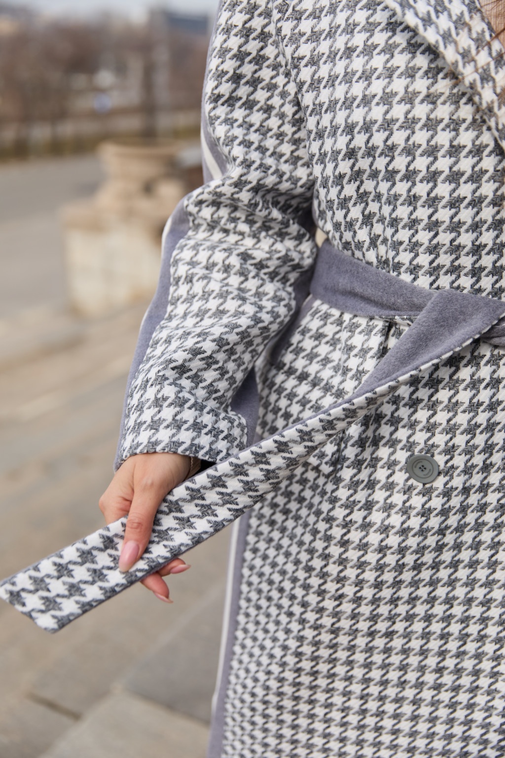 Демисезонное Пальто Mila Nova ПВ-260  светло-серый — изображение 8