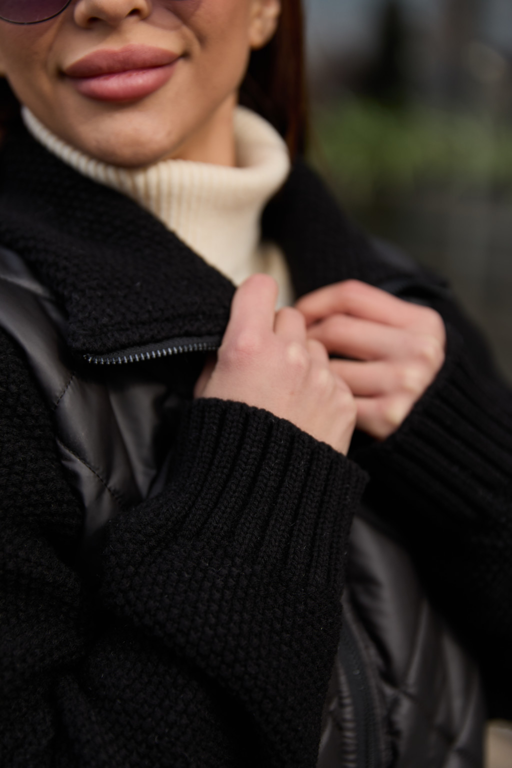 Демисезонная куртка Mila Nova К-321 черный — изображение 5