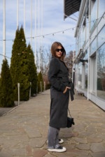 Демисезонное пальто Mila Nova ПВ-345графит — изображение 4