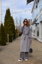 Демисезонное пальто Mila Nova ПВ-345серый — изображение 5