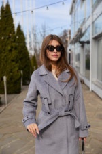 Демисезонное пальто Mila Nova ПВ-345серый — изображение 2