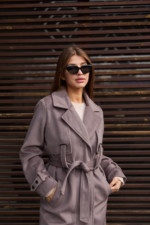 Демисезонное пальто Mila Nova ПВ-345 капучино — изображение 2