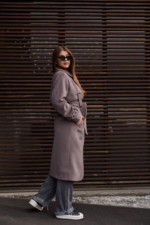 Демисезонное пальто Mila Nova ПВ-345 капучино — изображение 3