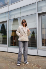 Демисезонная куртка Mila Nova К-326 молоко