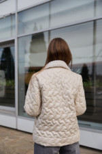 Демисезонная куртка Mila Nova К-326 молоко — изображение 3
