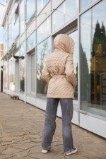 Демисезонная куртка Mila Nova К-320 бежевый — изображение 4