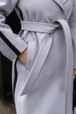 Демисезонное пальто Mila Nova ПВ-187серый — изображение 6