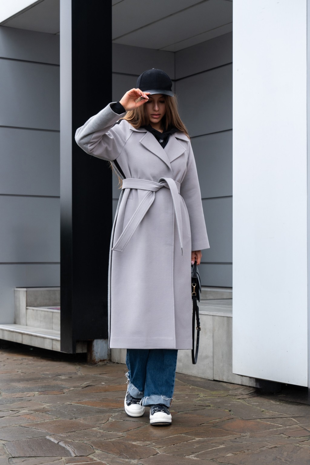 Демисезонное пальто Mila Nova ПВ-187серый — изображение 8