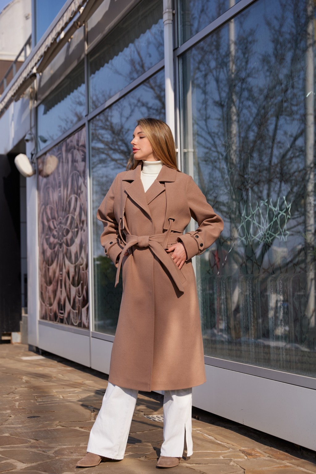 Демисезонное пальто Mila Nova ПВ-345топленое молоко — изображение 2