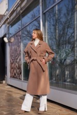 Демисезонное пальто Mila Nova ПВ-345топленое молоко