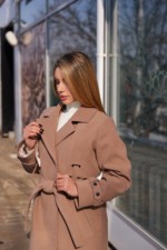 Демисезонное пальто Mila Nova ПВ-345топленое молоко — изображение 5