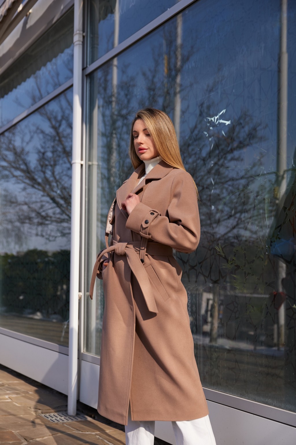 Демисезонное пальто Mila Nova ПВ-345топленое молоко — изображение 4