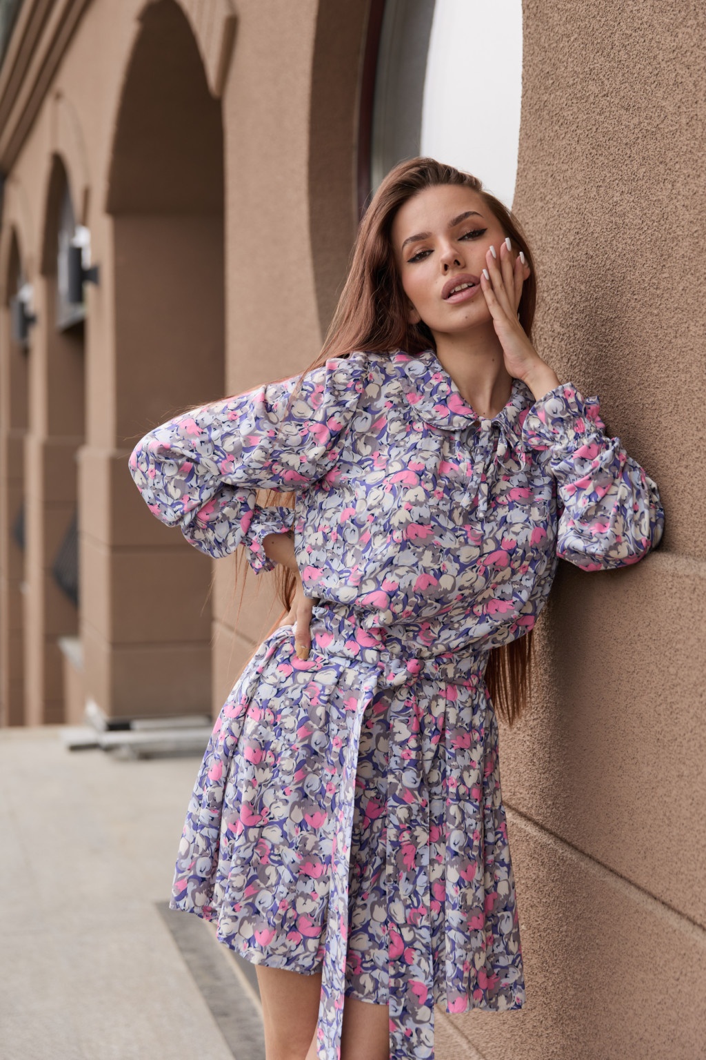 Летнее платье Mila Nova Ф-177 розовый — изображение 1