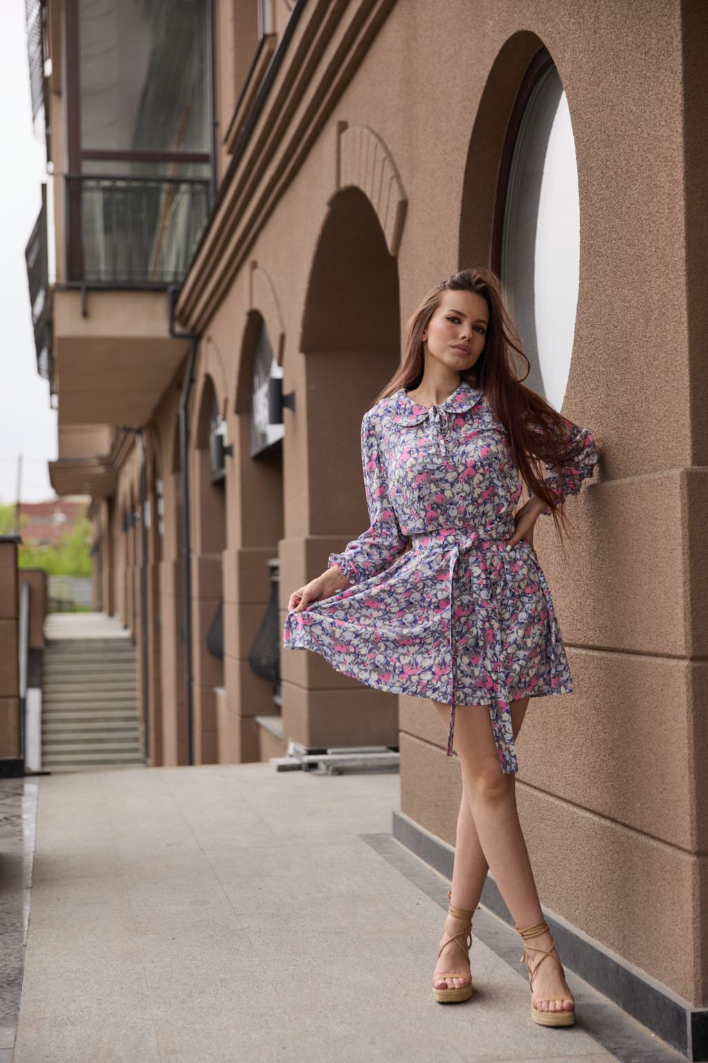 Летнее платье Mila Nova Ф-177 розовый — изображение 3