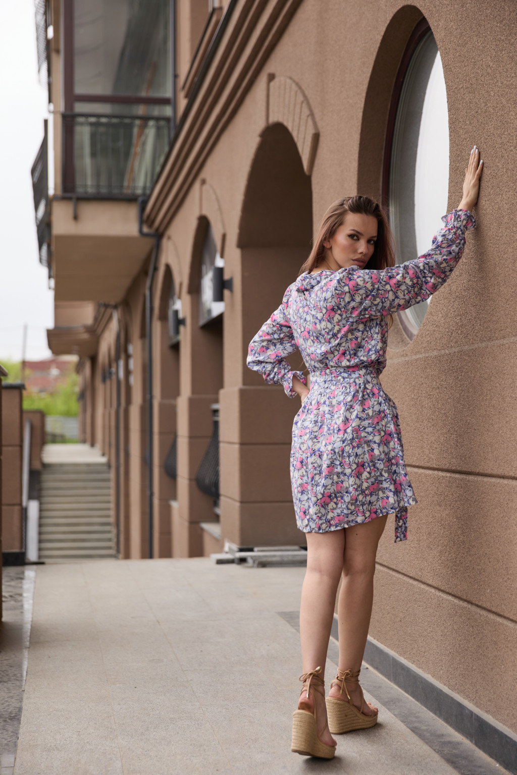 Летнее платье Mila Nova Ф-177 розовый — изображение 4