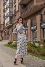 Летнее платье Mila Nova Ф-135 белый+черный — изображение 3