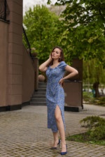 Летнее платье Mila Nova Ф-145 синий — изображение 2