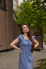 Летнее платье Mila Nova Ф-145 синий — изображение 4