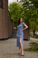 Летнее платье Mila Nova Ф-145 синий — изображение 5