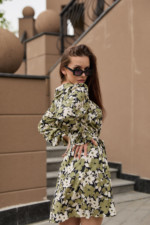 Летнее платье Mila Nova Ф-177 хаки — изображение 3