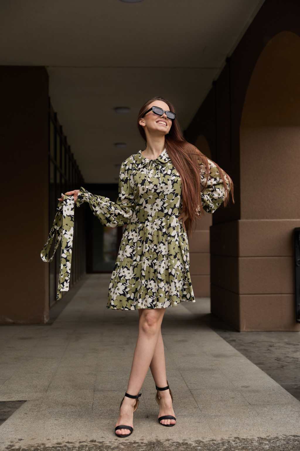 Летнее платье Mila Nova Ф-177 хаки — изображение 7