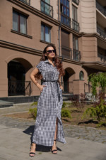 Летнее платье Mila Nova Ф-84 черный+белый