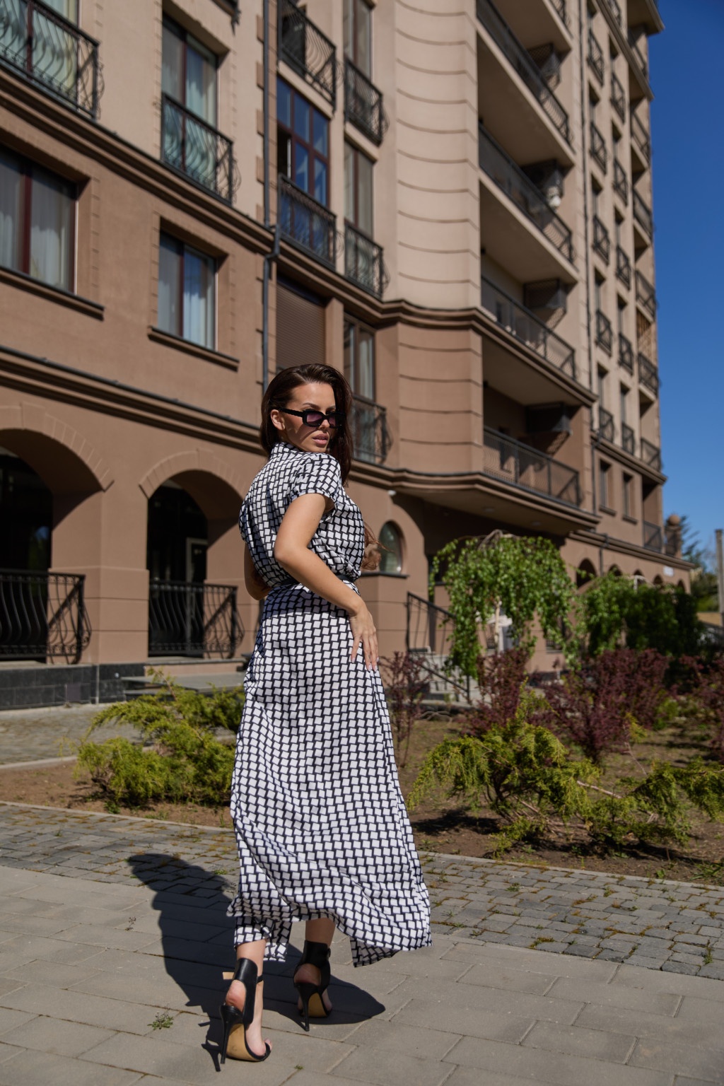 Летнее платье Mila Nova Ф-84 черный+белый — изображение 3