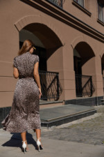 Летнее платье Mila Nova Ф-84 черный+капучино — изображение 3