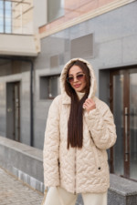 Демисезонная Куртка Mila Nova К-318 молоко