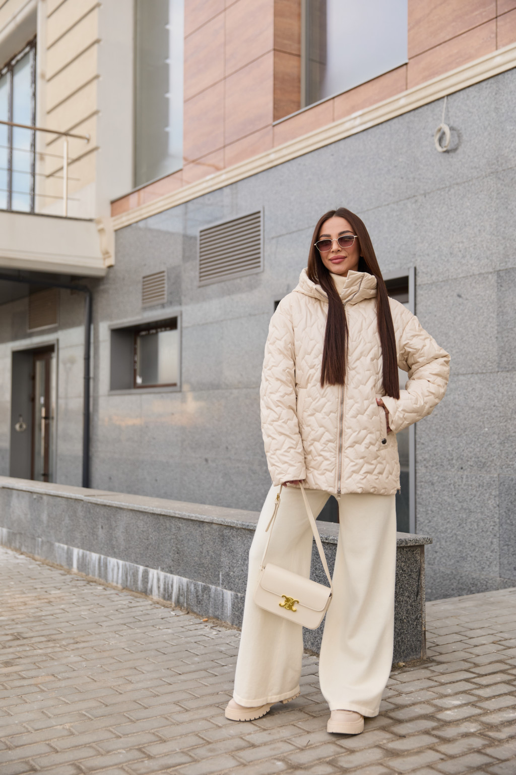 Демисезонная Куртка Mila Nova К-318 молоко — изображение 2