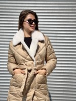 Зимнее пальто Mila Nova ПВ-318 кемел — изображение 3