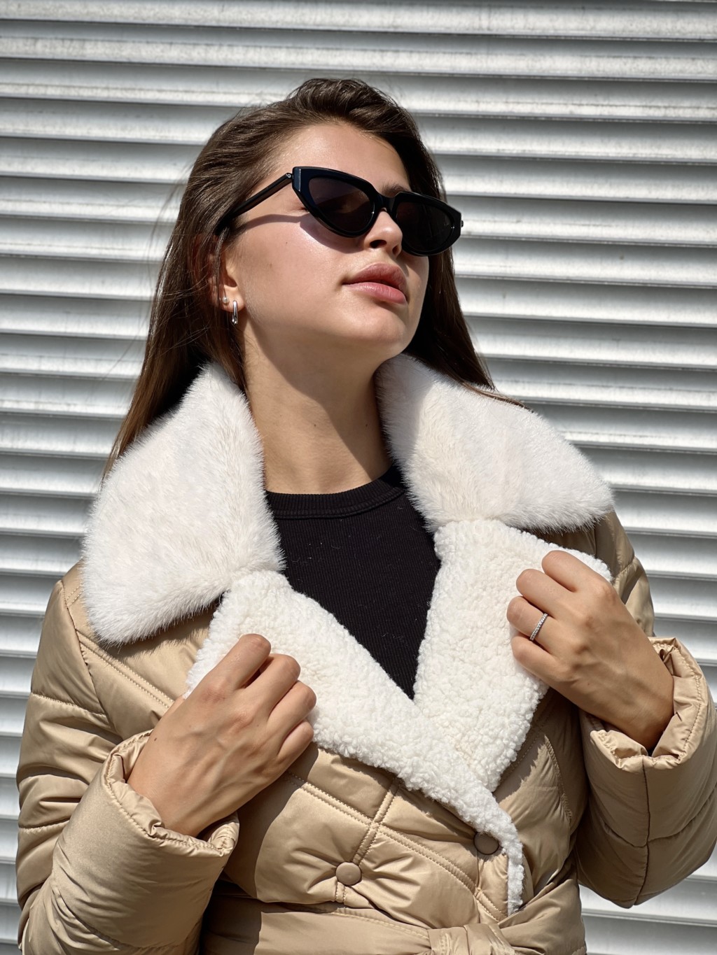 Зимнее пальто Mila Nova ПВ-318 кемел — изображение 4