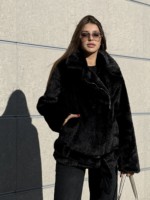 Зимняя шуба Mila Nova ПВ-336черный