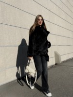 Зимняя шуба Mila Nova ПВ-336черный — изображение 3