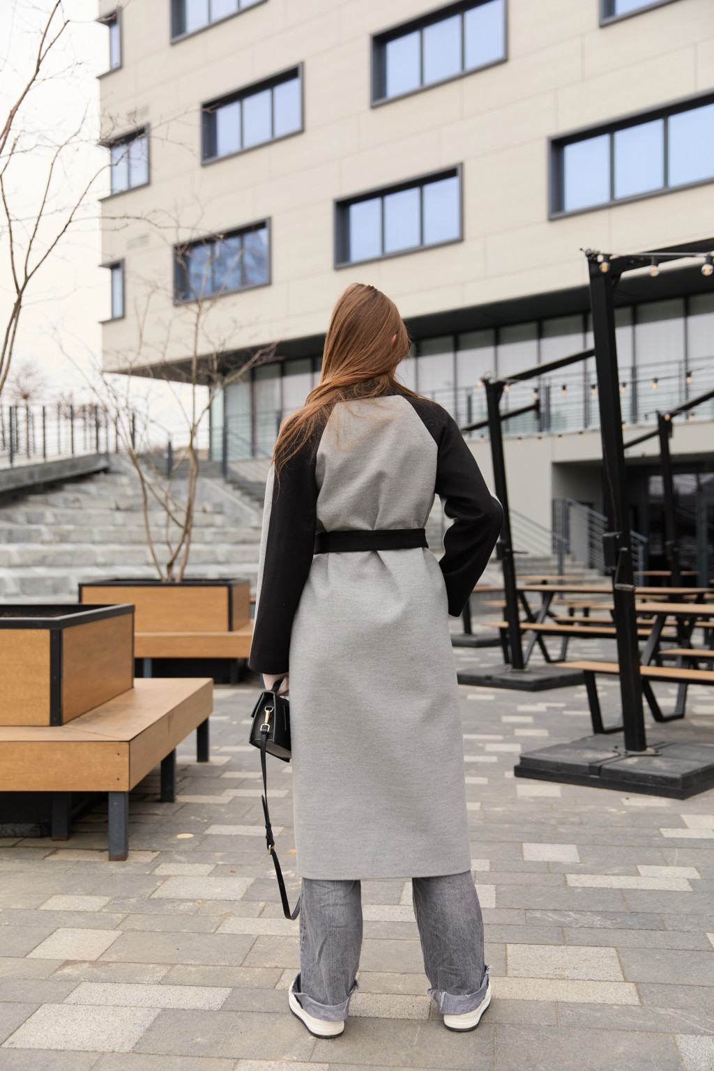 Демисезонное пальто Mila Nova ПВ-343 серый — изображение 5