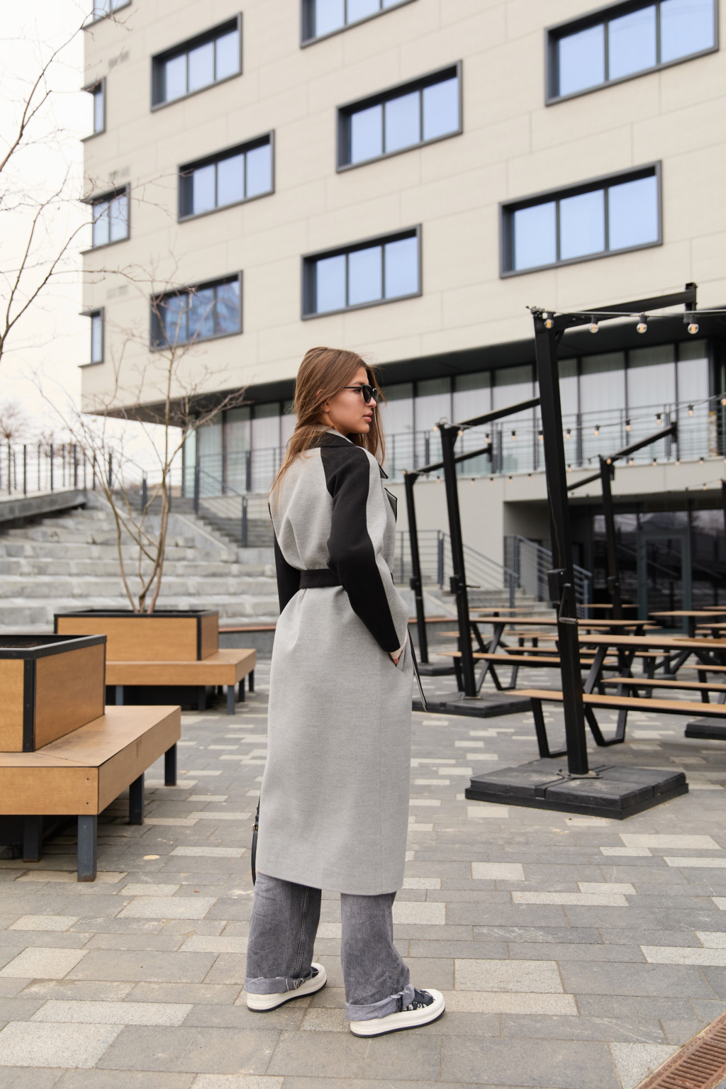 Демисезонное пальто Mila Nova ПВ-343 серый — изображение 4