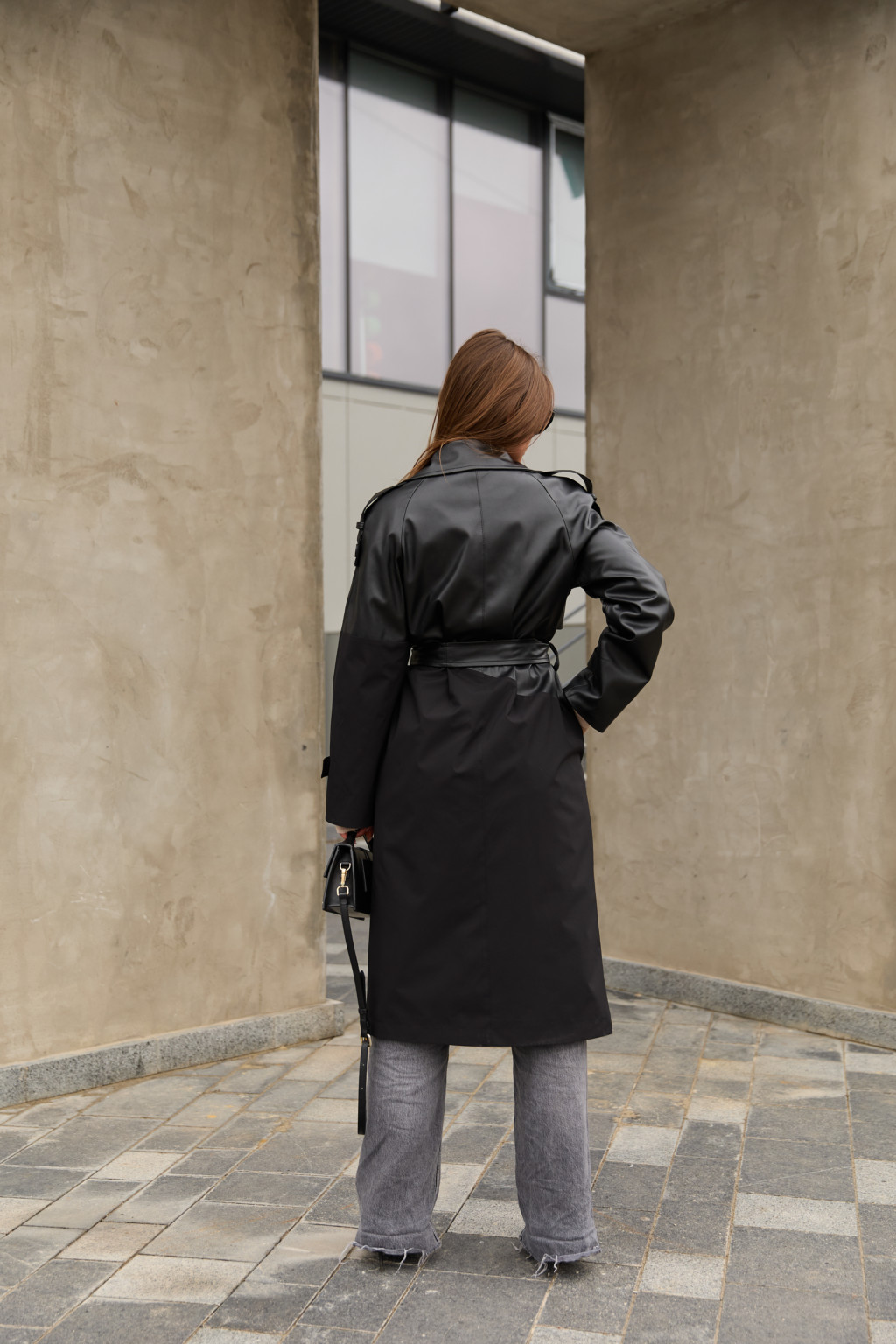 Демисезонный тренч Mila Nova Q-94 черный — изображение 4