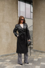 Демисезонный тренч Mila Nova Q-94 черный