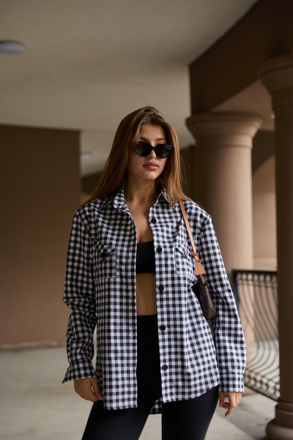 Рубашка Mila Nova Р-1 белый+черный — изображение 1