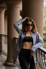 Рубашка Mila Nova Р-1 белый+черный — изображение 3