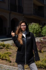 Зимняя дубленка Mila Nova Д-230  черный — изображение 5