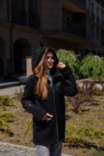 Зимняя дубленка Mila Nova Д-230  черный